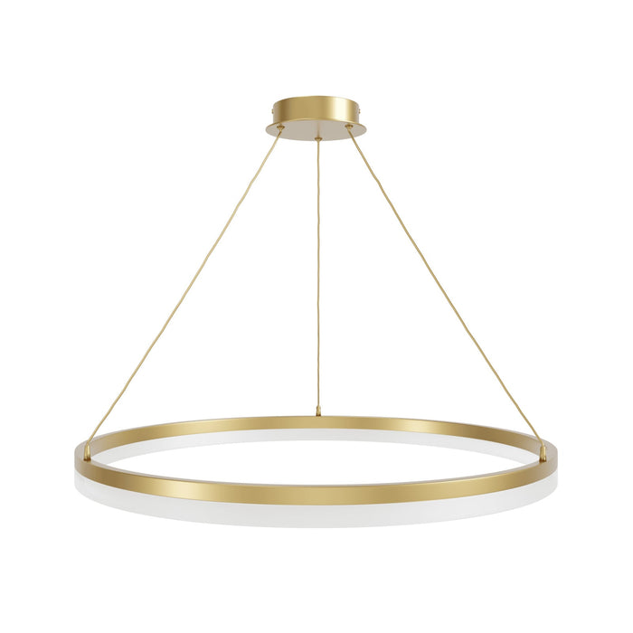 Pendant Light Avenue Lighting HF5029-GL Circa 39"W Ring LED Pendant in Gold Avenue Lighting
