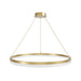 Pendant Light Avenue Lighting HF5029-GL Circa 39"W Ring LED Pendant in Gold Avenue Lighting