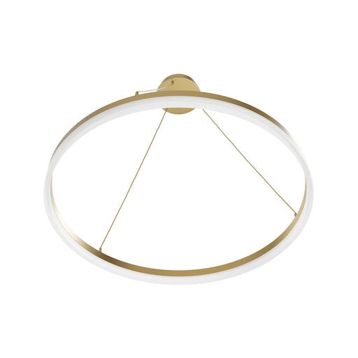 Pendant Light Avenue Lighting HF5029-GL Circa 39"W Ring LED Pendant in Gold Avenue Lighting