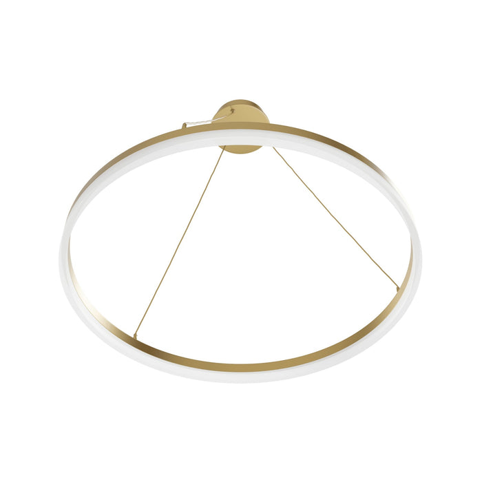 Pendant Light Avenue Lighting HF5029-GL Circa 39"W Ring LED Pendant in Gold Avenue Lighting
