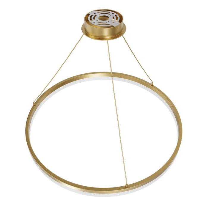 Pendant Light Avenue Lighting HF5029-GL Circa 39"W Ring LED Pendant in Gold Avenue Lighting