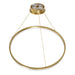 Pendant Light Avenue Lighting HF5029-GL Circa 39"W Ring LED Pendant in Gold Avenue Lighting