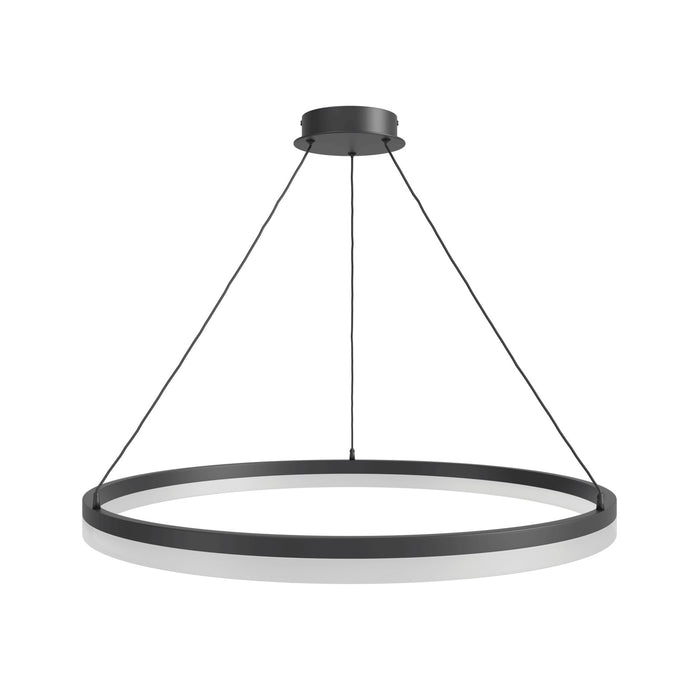 Pendant Light Avenue Lighting HF5029-BK Circa 39"W Ring LED Pendant in Black Avenue Lighting