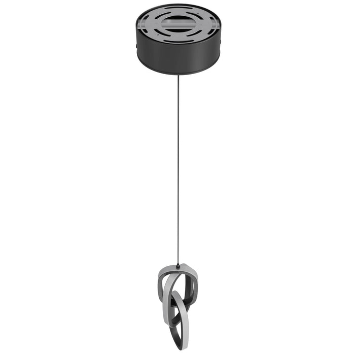 Pendant Light Avenue Lighting HF5021-BK Circa 3-Ring 6"W LED Pendant in Black Avenue Lighting