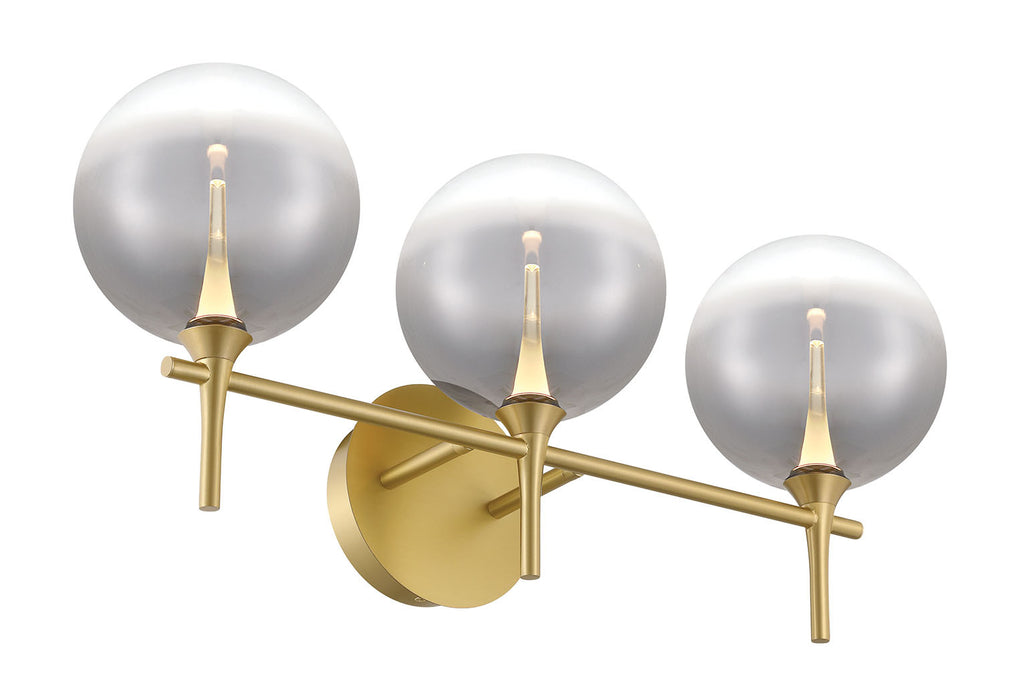 Eurofase 48913-027 Iissa 3-Light Gold LED Vanity Light
