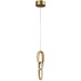 Pendant Light Avenue Lighting HF5021-GL Circa 3-Ring 6"W LED Pendant in Gold Avenue Lighting