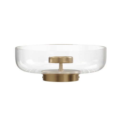 Wall Sconce Avenue Lighting HF7912-AB Cosmopolitan 12"W LED Wall Sconce in Aged Brass/Clear Glass Avenue Lighting