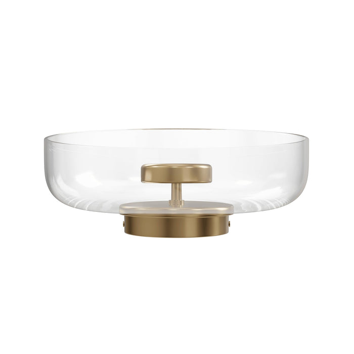 Wall Sconce Avenue Lighting HF7912-AB Cosmopolitan 12"W LED Wall Sconce in Aged Brass/Clear Glass Avenue Lighting