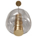Pendant Light Avenue Lighting HF7810-AB Cosmopolitan 9"W Pendant in Aged Brass/Clear Glass Avenue Lighting