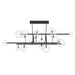 Chandelier Avenue Lighting HF4216-BK Delilah 16-Light 84"W Chandelier in Black/Clear Glass Avenue Lighting
