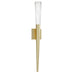 Wall Sconce Avenue Lighting HF3080-BB Encino 32"H LED Wall Sconce in Brushed Brass/Clear Ribbed Crystal Avenue Lighting