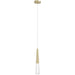 Pendant Light Avenue Lighting HF7701-BB Encino 4"W Cone Shape Pendant in Brushed Brass Avenue Lighting
