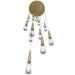 Multi-Light Pendant Avenue Lighting HF7713-BB Encino 13-Light 22"W Cone Shape Pendant in Brushed Brass Avenue Lighting