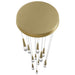 Multi-Light Pendant Avenue Lighting HF7713-BB Encino 13-Light 22"W Cone Shape Pendant in Brushed Brass Avenue Lighting