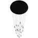 Multi-Light Pendant Avenue Lighting HF7725-GM Encino 25-Light 30"W Cone Shape Pendant in Gunmetal in Gun Metal Avenue Lighting