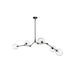 Chandelier Avenue Lighting HF8085-DBZ Fairfax Ave. 66"W 5-Light Chandelier in Dark Bronze/Clear Glass Avenue Lighting