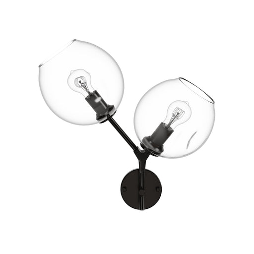Wall Sconce Avenue Lighting HF8082-DBZ Fairfax Ave. 18"H 2-Light Wall Sconce in Dark Bronze/Clear Glass in Brushed Brass Avenue Lighting