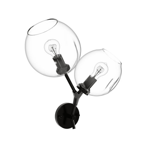 Wall Sconce Avenue Lighting HF8082-DBZ Fairfax Ave. 18"H 2-Light Wall Sconce in Dark Bronze/Clear Glass in Brushed Brass Avenue Lighting