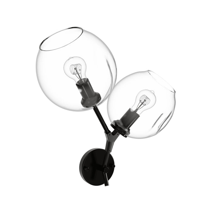Wall Sconce Avenue Lighting HF8082-DBZ Fairfax Ave. 18"H 2-Light Wall Sconce in Dark Bronze/Clear Glass in Brushed Brass Avenue Lighting