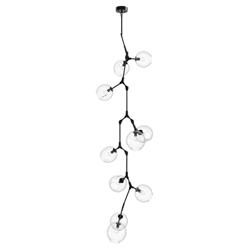 Chandelier Avenue Lighting HF8080-DBZ Fairfax Ave. 10-Light 26"W Chandelier in Dark Bronze/Clear Glass Avenue Lighting