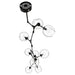 Chandelier Avenue Lighting HF8080-DBZ Fairfax Ave. 10-Light 26"W Chandelier in Dark Bronze/Clear Glass Avenue Lighting
