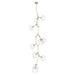 Chandelier Avenue Lighting HF8080-BB Fairfax Ave. 10-Light 26"W Chandelier in Brushed Brass/Clear Glass Avenue Lighting