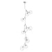 Chandelier Avenue Lighting HF8080-CH Fairfax Ave. 10-Light 26"W Chandelier in Matte Chrome/Clear Glass Avenue Lighting