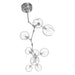 Chandelier Avenue Lighting HF8080-CH Fairfax Ave. 10-Light 26"W Chandelier in Matte Chrome/Clear Glass Avenue Lighting