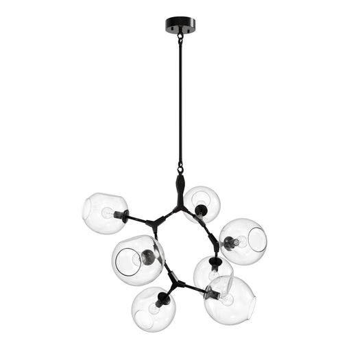 Chandelier Avenue Lighting HF8070-DBZ Fairfax Ave. 7-Light 30"W Chandelier in Dark Bronze/Clear Glass Avenue Lighting
