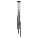 Multi-Light Pendant Avenue Lighting HF2801-BLK Filmore Ave. Filmore 13-Light 17"W Pendant in Black Avenue Lighting