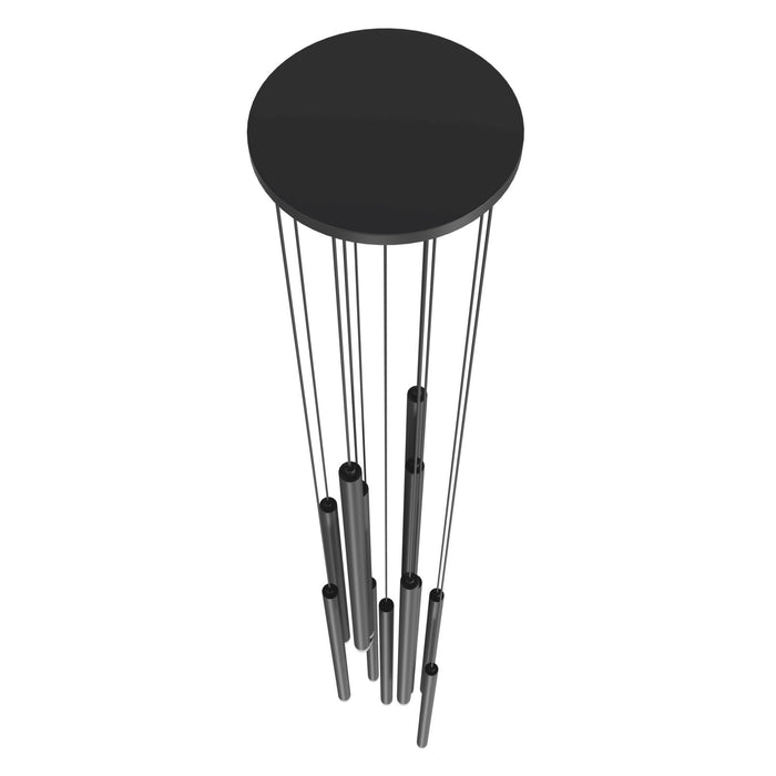 Multi-Light Pendant Avenue Lighting HF2801-BLK Filmore Ave. Filmore 13-Light 17"W Pendant in Black Avenue Lighting