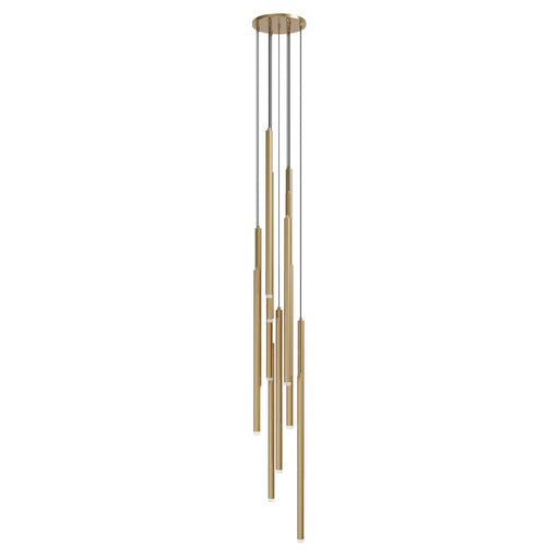 Multi-Light Pendant Avenue Lighting HF2801-AB Filmore Ave. Filmore 13-Light 17"W Pendant in Aged Brass Avenue Lighting