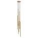 Multi-Light Pendant Avenue Lighting HF2801-AB Filmore Ave. Filmore 13-Light 17"W Pendant in Aged Brass Avenue Lighting