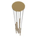Multi-Light Pendant Avenue Lighting HF2801-AB Filmore Ave. Filmore 13-Light 17"W Pendant in Aged Brass Avenue Lighting