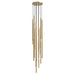 Multi-Light Pendant Avenue Lighting HF2800-AB Filmore Ave. Filmore 25-Light 24"W Round Pendant in Aged Brass Avenue Lighting