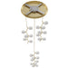 Multi-Light Pendant Avenue Lighting HF4824-WHT Hampton 24-Light 26"W Pendant in Brass/White Glass in Brushed Brass With White Glass Avenue Lighting