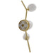 Wall Sconce Avenue Lighting HF4803-WHT Hampton 3-Light 22"H Wall Sconce Brass/White Glass in Brushed Brass Avenue Lighting