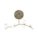 Chandelier Avenue Lighting HF4806-CLR Hampton 6-Light 40"W Chandelier in Brass/Clear Glass in Brushed Brass With Clear Glass Avenue Lighting