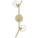 Wall Sconce Avenue Lighting HF4803-CLR Hampton 3-Light 22"H Wall Sconce in Brushed Brass Avenue Lighting