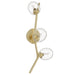 Wall Sconce Avenue Lighting HF4803-CLR Hampton 3-Light 22"H Wall Sconce in Brushed Brass Avenue Lighting