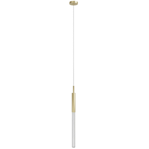 Pendant Light Avenue Lighting HF2020-BOA-BB Main St. Main Street 1-Light 2"W Mini Pendant in Brushed Brass/Studded Crystal Avenue Lighting