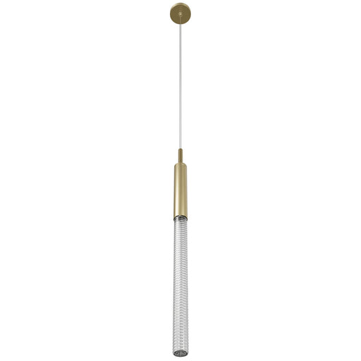 Pendant Light Avenue Lighting HF2020-BOA-BB Main St. Main Street 1-Light 2"W Mini Pendant in Brushed Brass/Studded Crystal Avenue Lighting