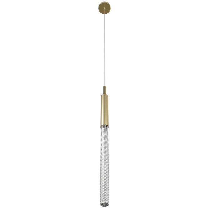 Pendant Light Avenue Lighting HF2020-BOA-BB Main St. Main Street 1-Light 2"W Mini Pendant in Brushed Brass/Studded Crystal Avenue Lighting