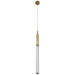 Pendant Light Avenue Lighting HF2020-BOA-BB Main St. Main Street 1-Light 2"W Mini Pendant in Brushed Brass/Studded Crystal Avenue Lighting