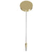 Pendant Light Avenue Lighting HF2020-BOA-BB Main St. Main Street 1-Light 2"W Mini Pendant in Brushed Brass/Studded Crystal Avenue Lighting