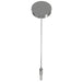 Pendant Light Avenue Lighting HF2020-BOA-PN Main St. Main Street 1-Light 2"W Mini Pendant in Polished Nickel/Studded Crystal Avenue Lighting