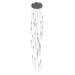 Multi-Light Pendant Avenue Lighting HF2031-BOA-PN Main St. Main Street 31-Light 30"W Pendant in Polished Nickel/Studded Crystals Avenue Lighting