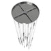 Multi-Light Pendant Avenue Lighting HF2031-BOA-PN Main St. Main Street 31-Light 30"W Pendant in Polished Nickel/Studded Crystals Avenue Lighting