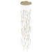 Multi-Light Pendant Avenue Lighting HF2051-BOA-BB Main St. Main Street 51-Light 37"W Pendant in Brushed Brass/Studded Crystals Avenue Lighting