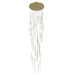 Multi-Light Pendant Avenue Lighting HF2051-BOA-BB Main St. Main Street 51-Light 37"W Pendant in Brushed Brass/Studded Crystals Avenue Lighting